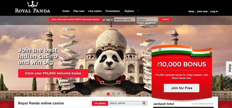Royal-Panda-welcome-offer-india